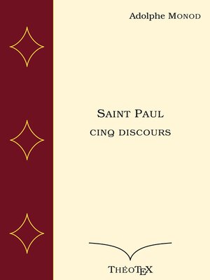cover image of Saint Paul, cinq discours